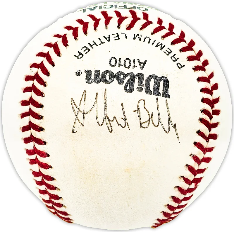 Albert Belle Autographed Official Wilson Baseball Cleveland Indians, Baltimore Orioles Beckett BAS QR #BM25180