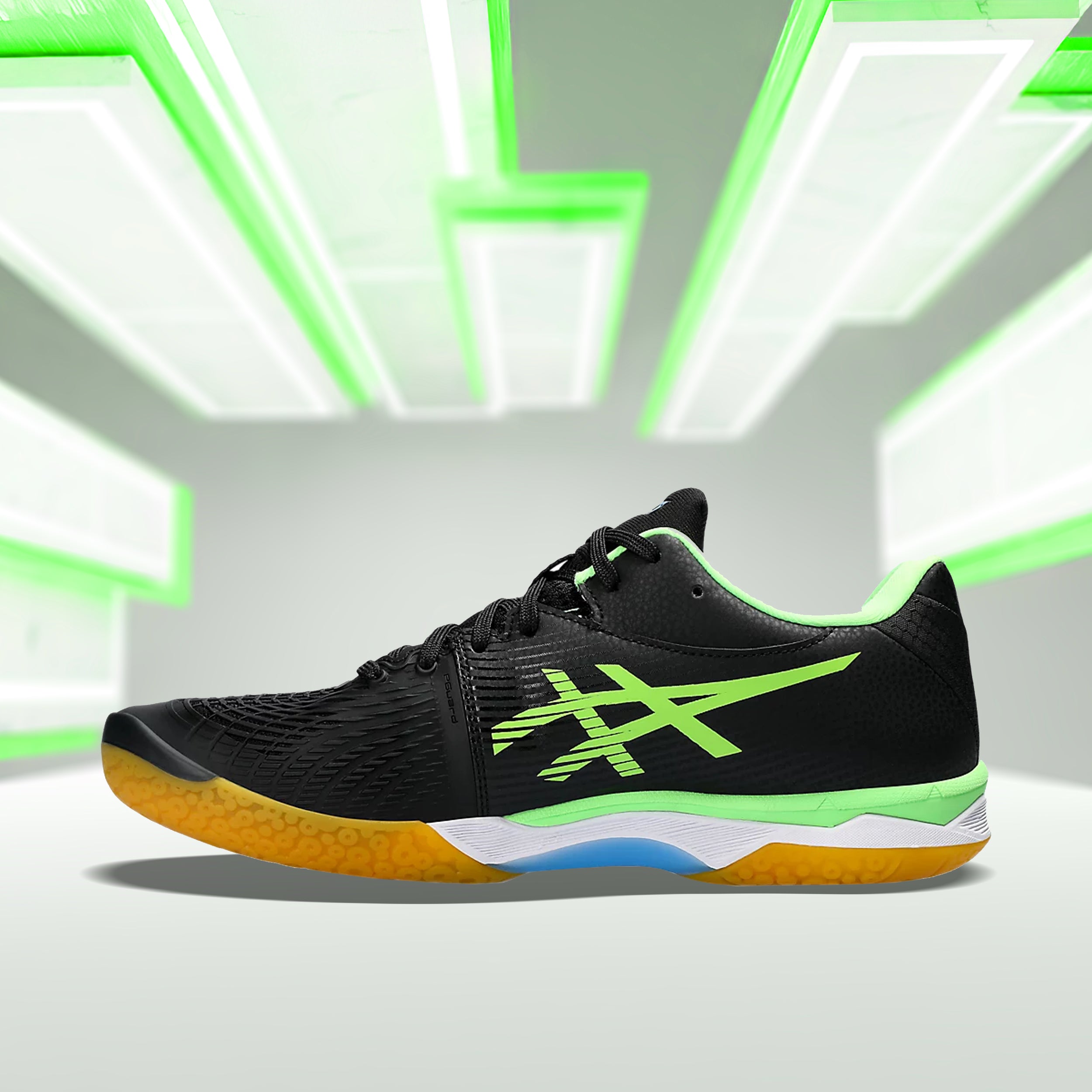 Asics Court Control FF3 (Black/ Lime Burst) Badminton Shoes