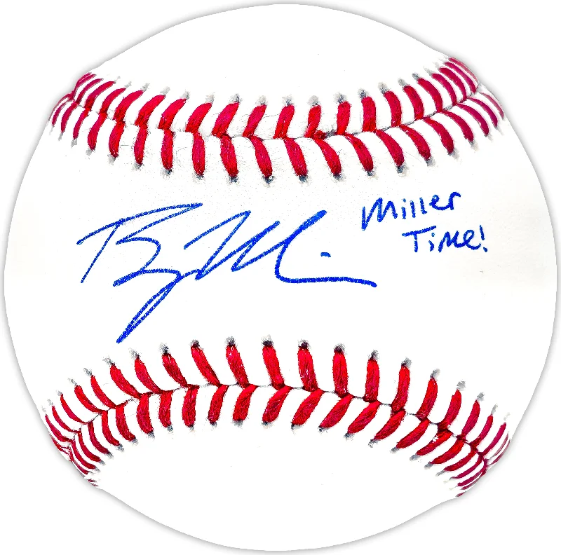 Bryce Miller Autographed Official MLB Baseball Seattle Mariners "Miller Time!" MCS Holo Stock #234567