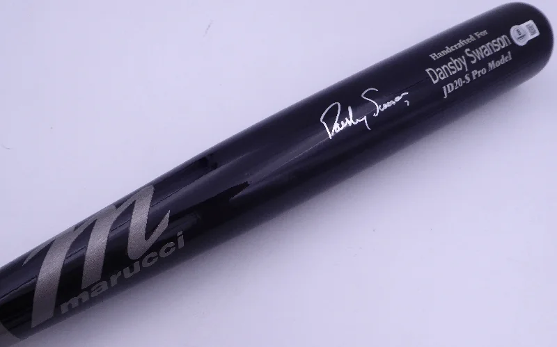 Dansby Swanson Autographed Game Model Marucci Bat Chicago Cubs Beckett BAS QR #BM98952