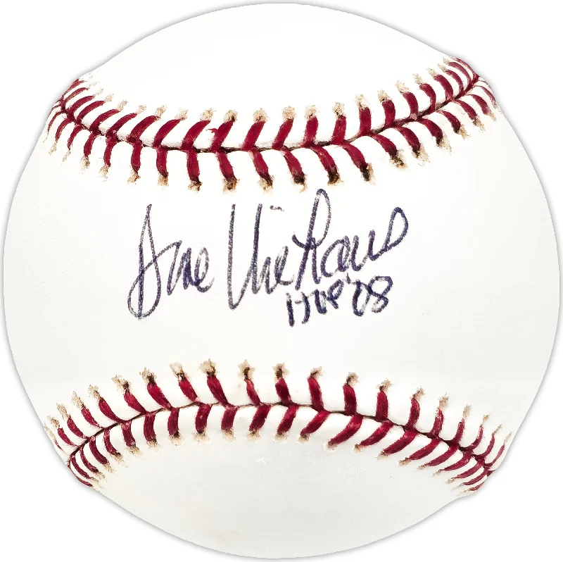 Dave Niehaus Autographed Official MLB Baseball Seattle Mariners "HOF 08" JSA #EE42660