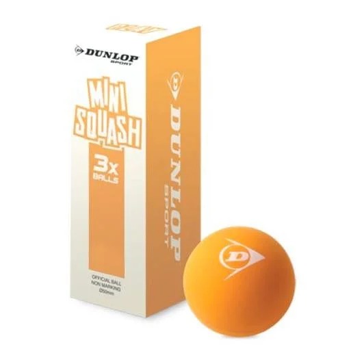 Dunlop Play Mini Squash Balls - Pack of 3