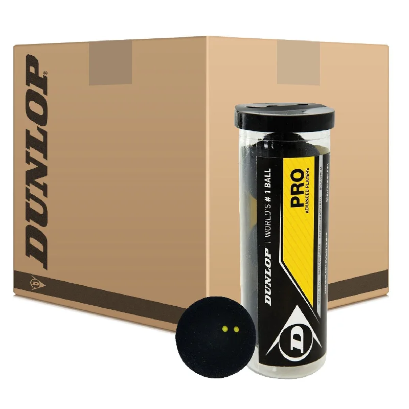 Dunlop Pro Squash Balls - 6 Dozen (24 x 3 Ball Tube)