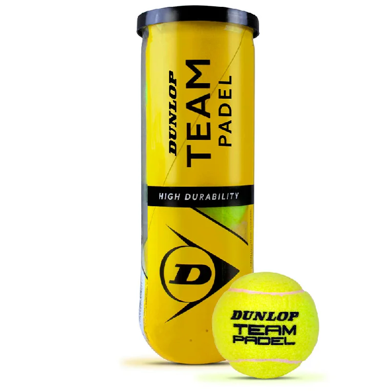 Dunlop Team Padel Balls - Tube Of 3