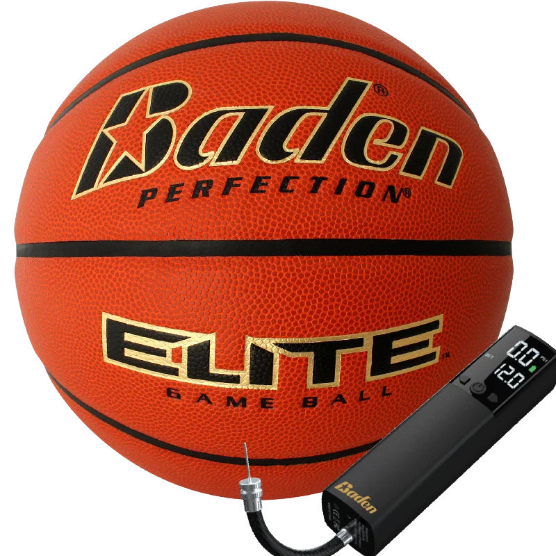 Elite Game Basketball with SMART INFL8 Electric Ball Pump