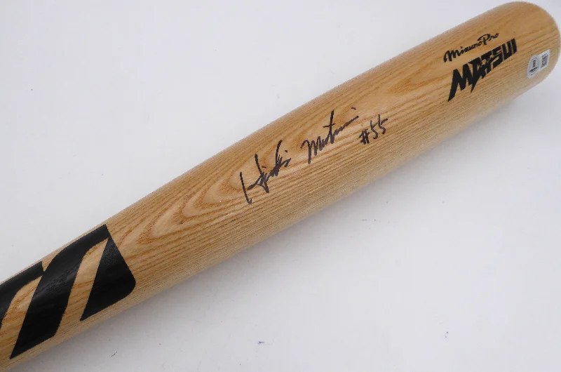 Hideki Matsui Autographed Mizuno Game Model 55 Bat New York Yankees "#55" Beckett BAS QR #BM02101