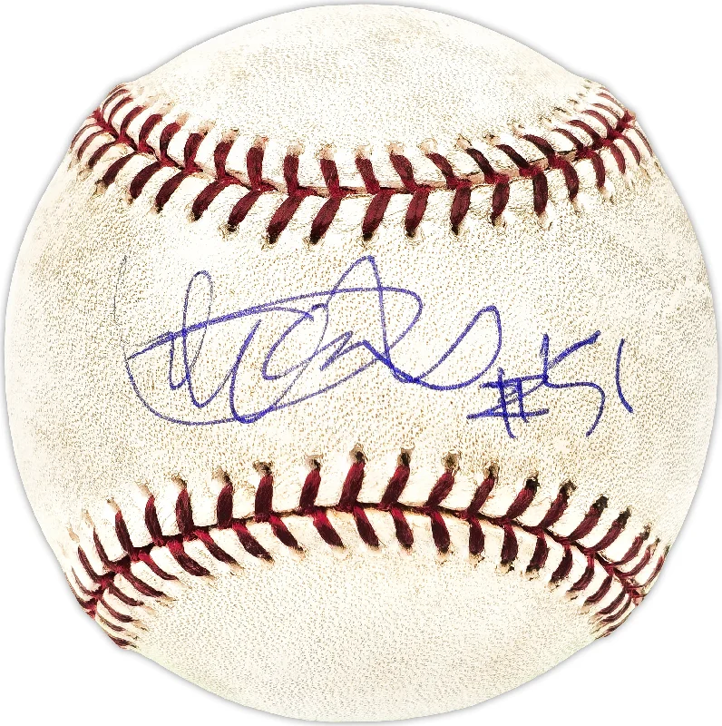 Ichiro Suzuki Autographed Official Game Used MLB Baseball Seattle Mariners "#51" IS Holo & Beckett BAS Witness #1W835465