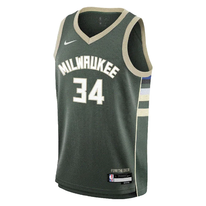 Junior's NBA Milwaukee Bucks Giannis Antetokounmpo Icon Swingman Jersey