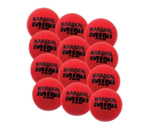 Karakal Mini Foam Red Balls (12)