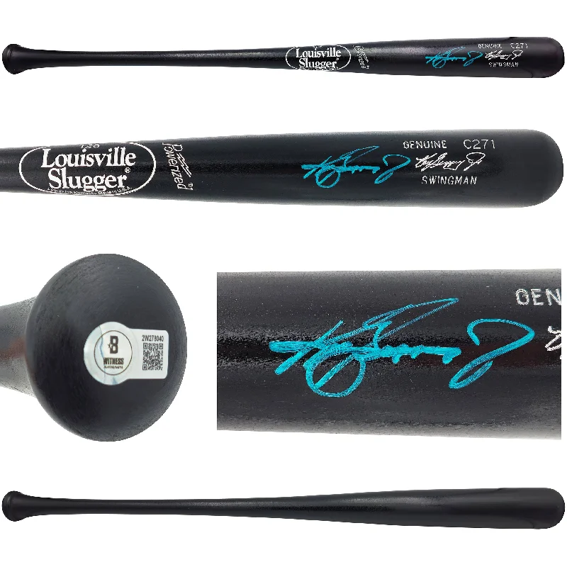 Ken Griffey Jr. Autographed Black Louisville Slugger Player Model C271 Swingman Baseball Bat Seattle Mariners (Scratches) Beckett BAS Witness Stock #234590