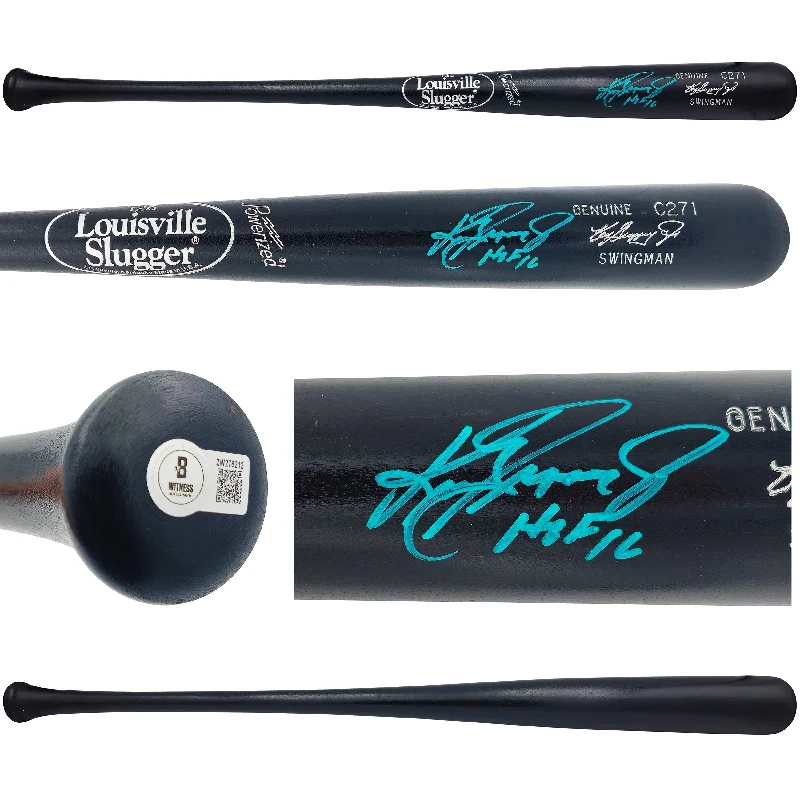 Ken Griffey Jr. Autographed Black Louisville Slugger Player Model C271 Swingman Baseball Bat Seattle Mariners (Scratches) "HOF 16" Beckett BAS Witness Stock #234589