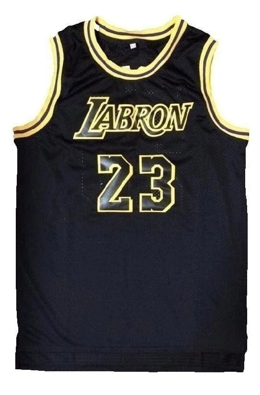 LABRON #23 - LeBron James LA Lakers Black Basketball Jersey