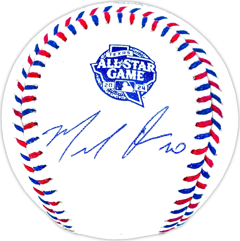 Marcell Ozuna Autographed Official 2024 All Star Game Logo MLB Game Baseball Atlanta Braves Beckett BAS Witness Stock #234040