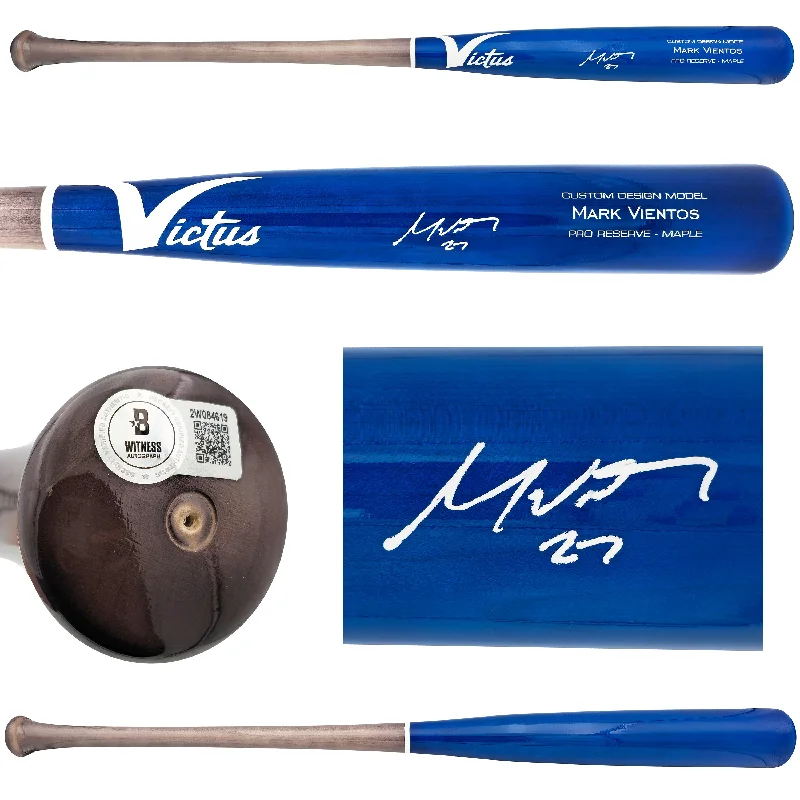 Mark Vientos Autographed Blue Victus Player Model Baseball Bat New York Mets Beckett BAS Witness Stock #234026