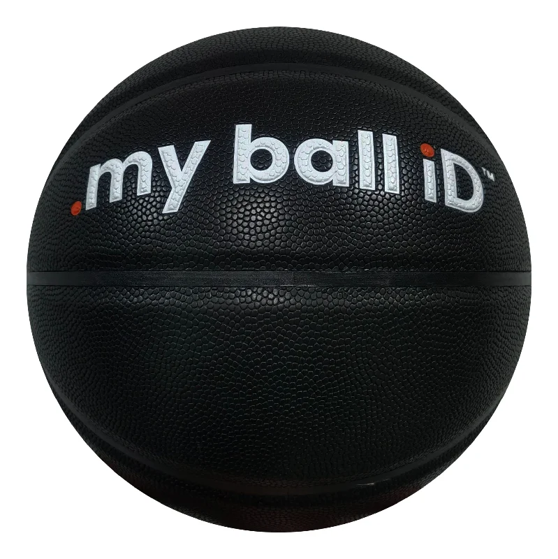 Personalised .my ball iD™️ - BLACK  - indoor/outdoor basketball