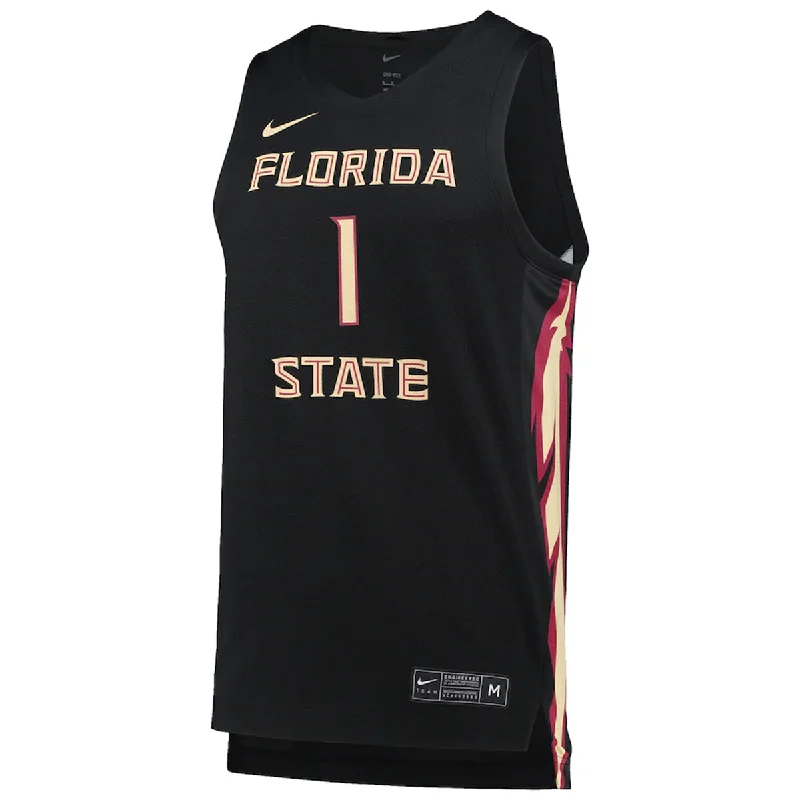 Nike Men's Florida State Replica Basketball Alt Jersey - Black