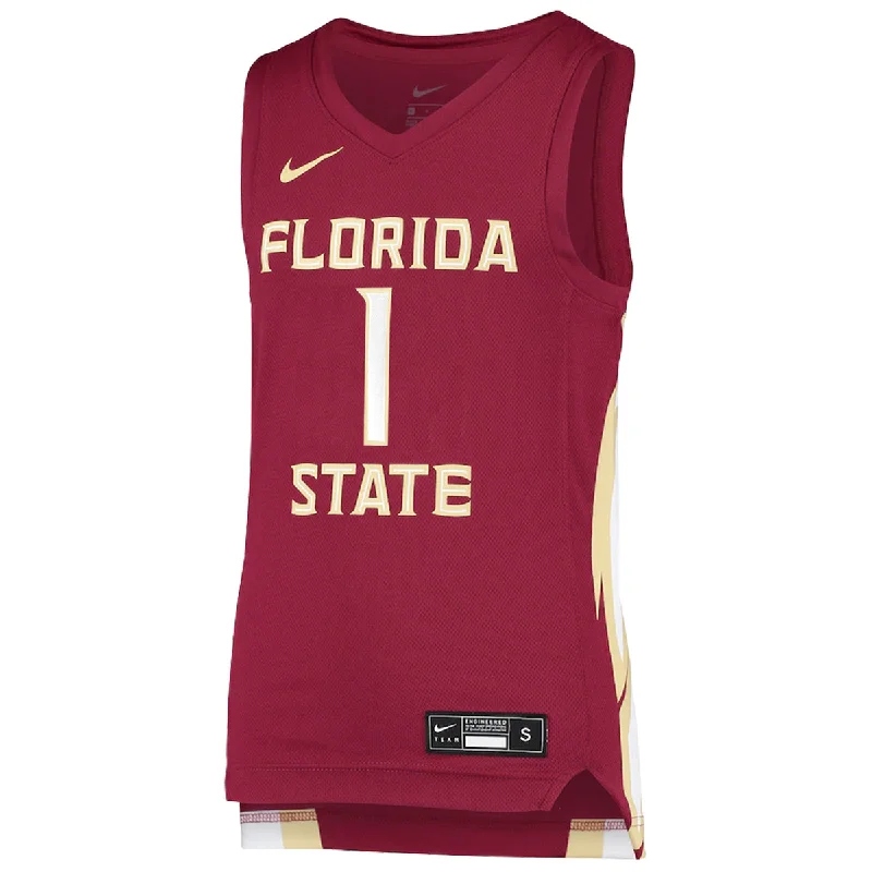 Nike Youth Florida State #1 Replica Basketball Jersey - Garnet