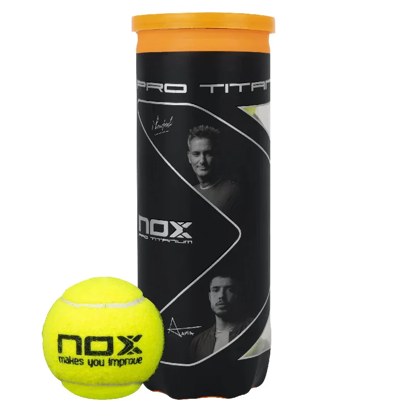 Nox Pro Titanium Padel Balls - Tube Of 3