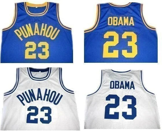 Barack Obama #23 Punahou Official High-School Jersey