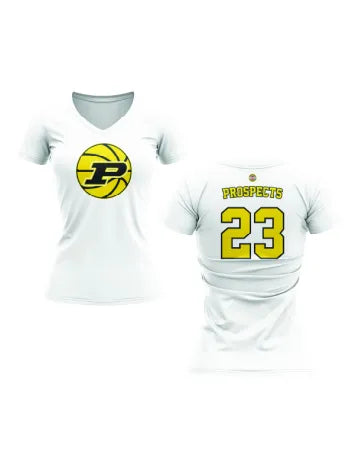 Prospects Womens White Sub Dye Jersey