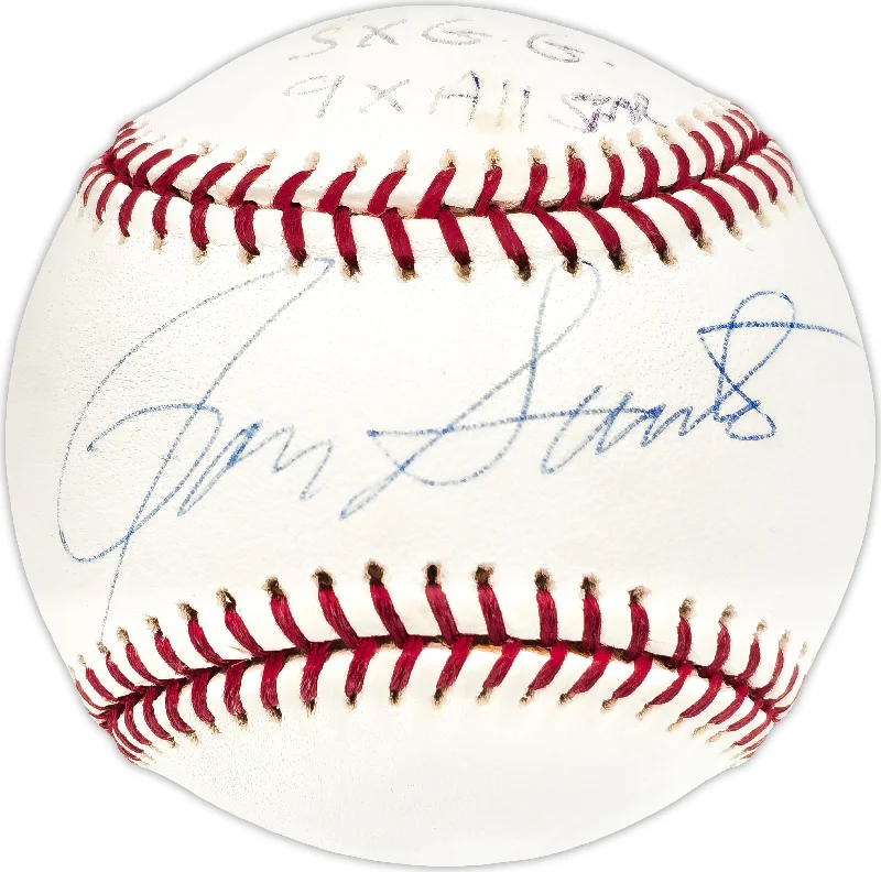 Ron Santo Autographed Official MLB Baseball Chicago Cubs "5X GG, 9X All Star" JSA #LL64967