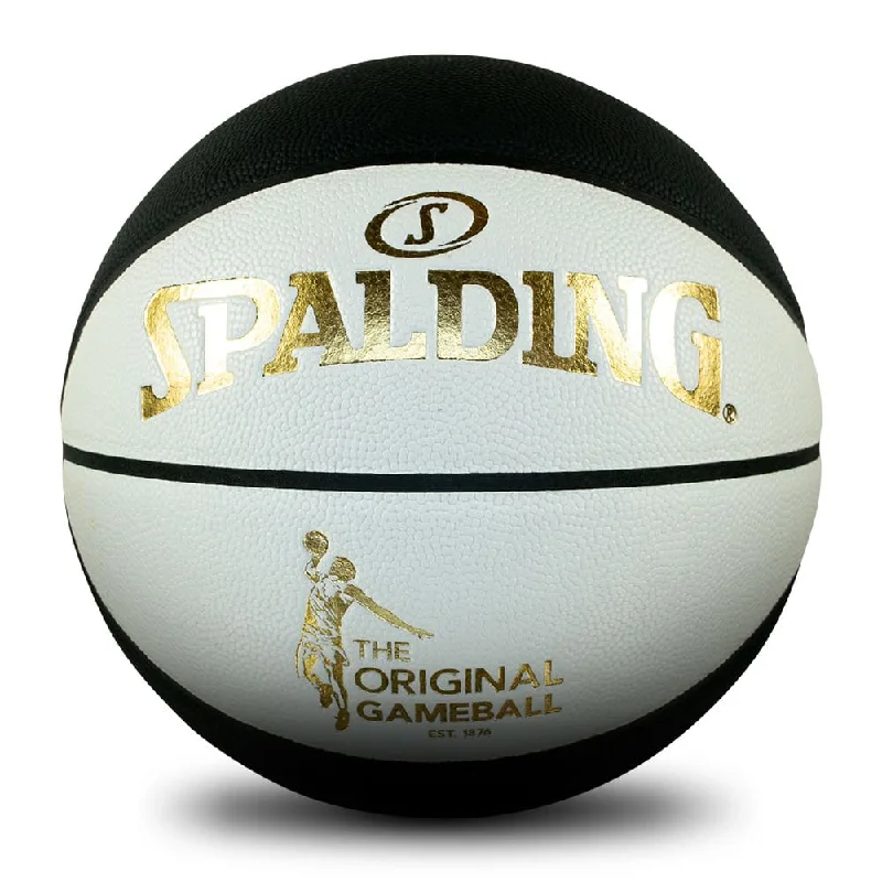 Personalised SPALDING - Original Game Basketball - Black & White Basketball