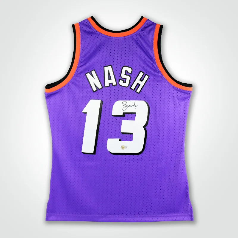 Steve Nash Signed Suns Mitchell & Ness Swingman 96-97 Jersey