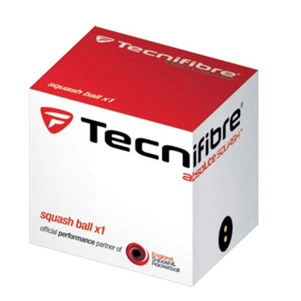 TECNIFIBRE - Squash ball double yellow dot