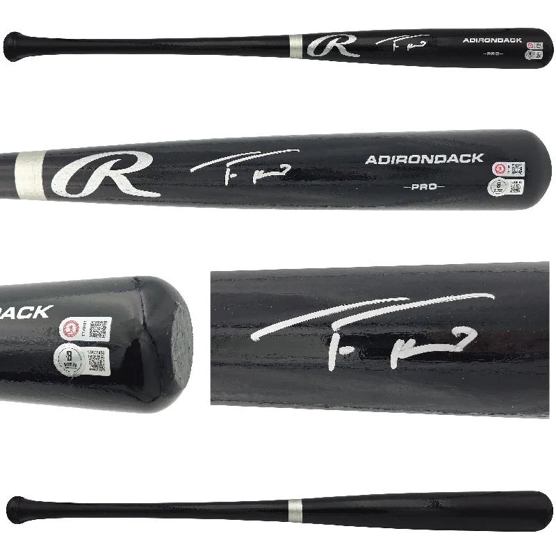 Trea Turner Autographed Black Rawlings Adirondack Baseball Bat Philadelphia Phillies Beckett BAS Witness Stock #234072