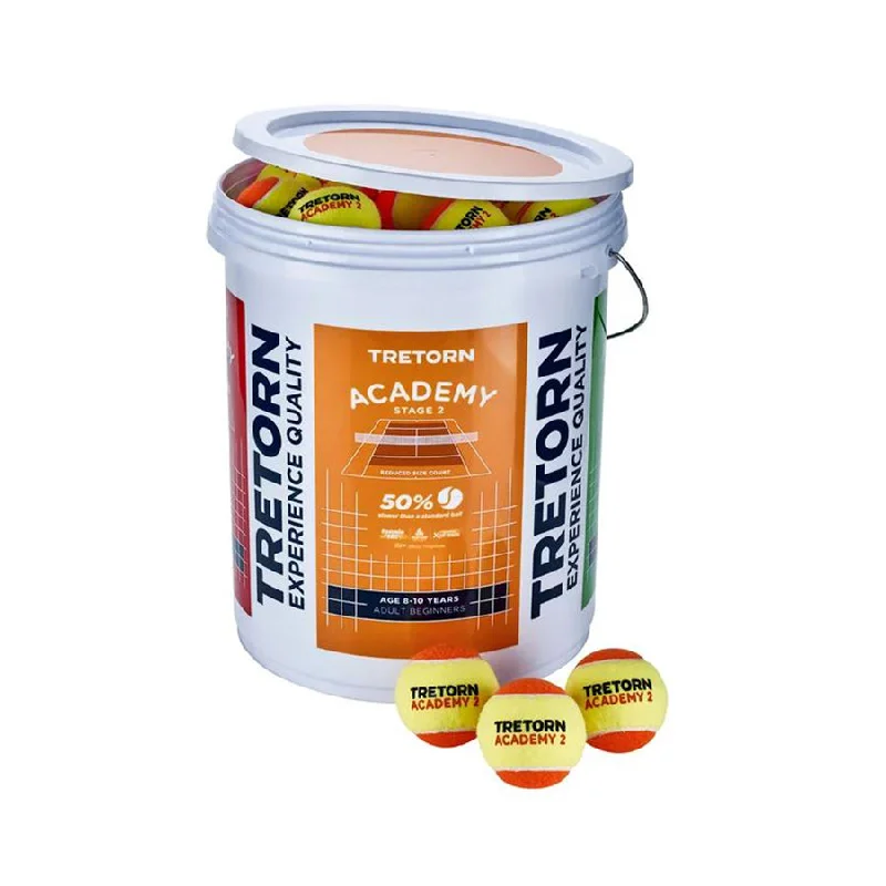 Tretorn Academy Orange Ball 72 Bucket