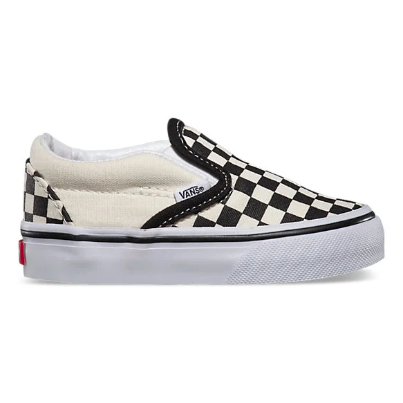 Vans Classic Slip-On Toddler Black/Checkerboard/White