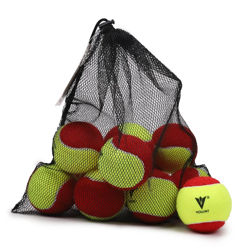 Vollint Mini Red Felt Tennis Balls - 1 Dozen