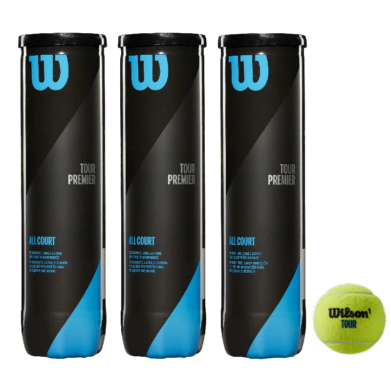 Wilson Tour Premier All Court Tennis Balls - 1 dozen