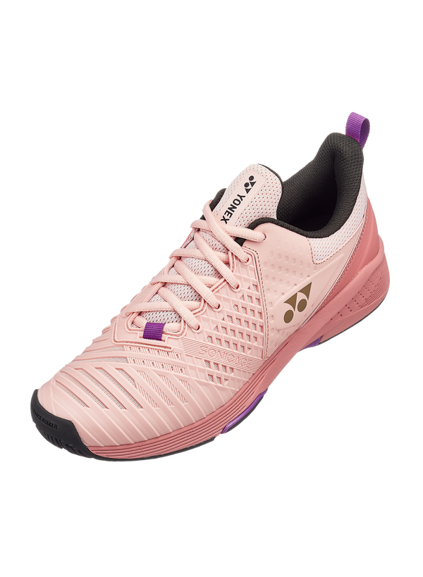 Yonex 2022 Power Cushion Sonicage 3 Ladies Court Shoes [Pink/Beige]