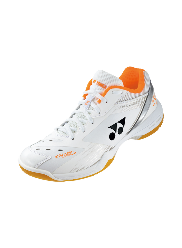 Yonex Power Cushion 65Z3 Wide Badminton Shoes [White/Orange]