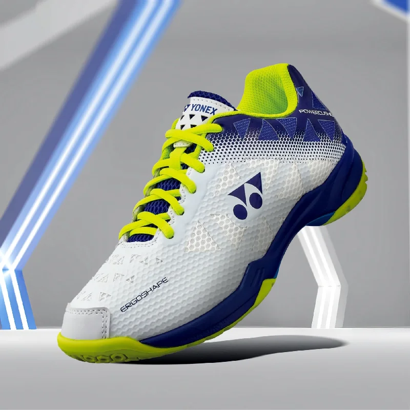 YONEX Power Cushion SHB 50 Unisex Badminton Shoes (White/ Blue)