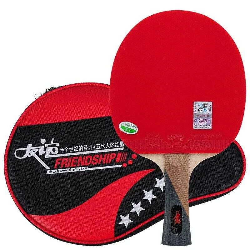 Friendship 729 Golden 4-Star Intermediate Table Tennis Bat with Case