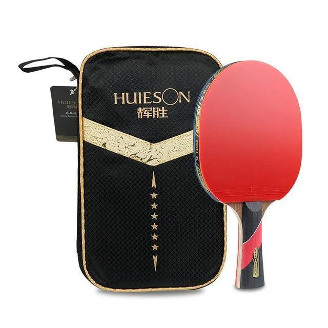 Huieson 6 Star Carbon Fibre Table Tennis Bat + Case