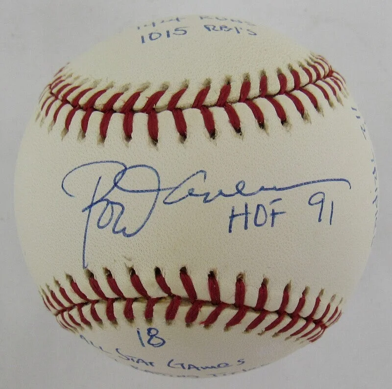 Rod Carew Signed Auto Autograph Rawlings Baseball w/ Multiple Insc Reggie Jackson Authenticated