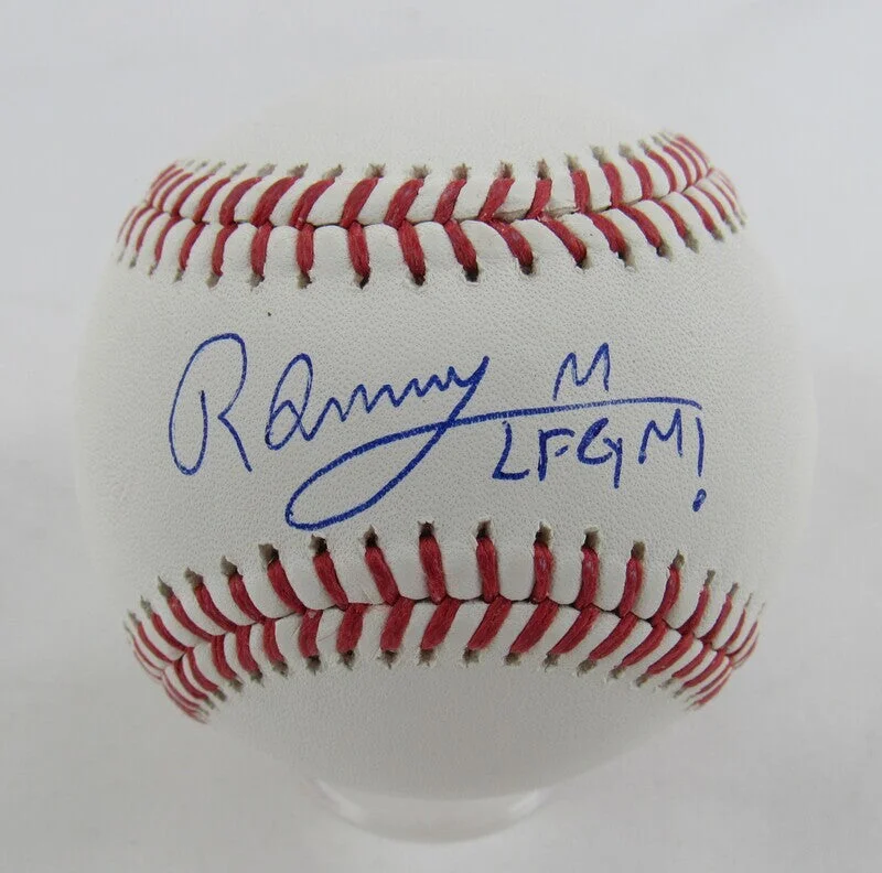 Ronny Mauricio Signed Auto Autograph Rawlings Baseball w/ LFGM Insc JSA COA