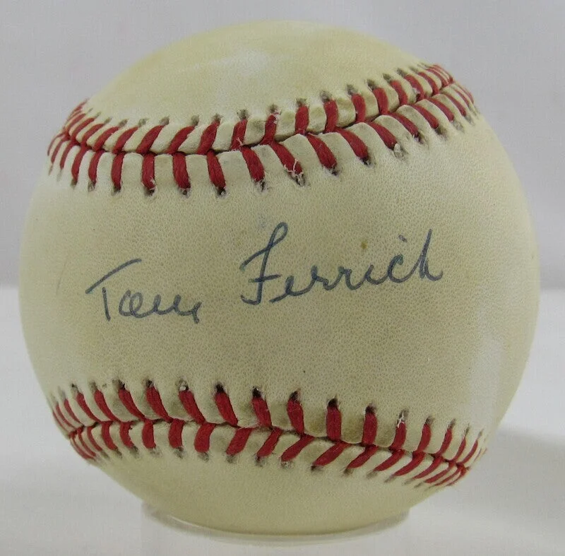 Tom Ferrick Signed Auto Autograph Rawlings Baseball JSA AQ68302