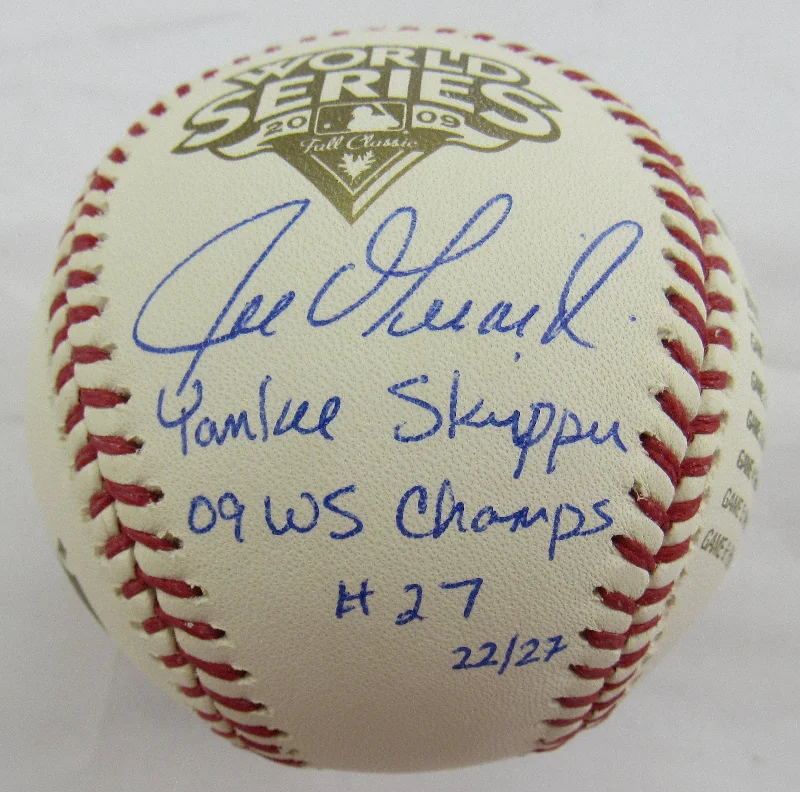 Joe Girardi Signed Auto Autograph 2009 WS Rawlings Baseball w/ Insc Steiner COA