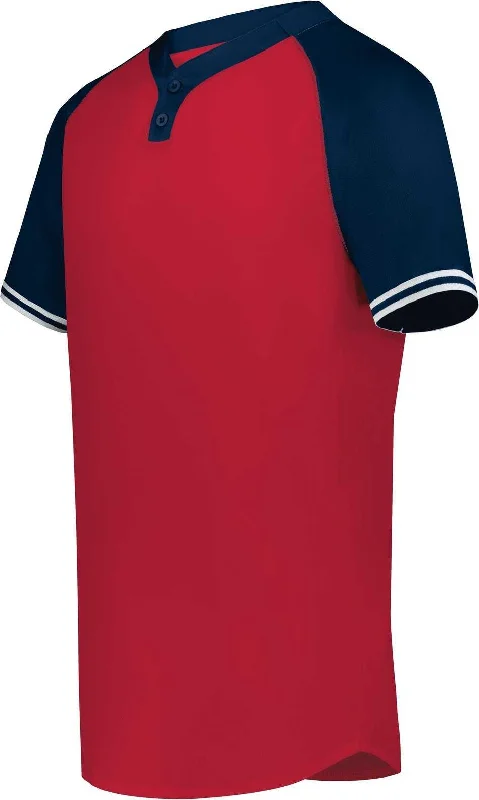 Augusta 6905 Cutter+ Henley Jersey - Scarlet Navy