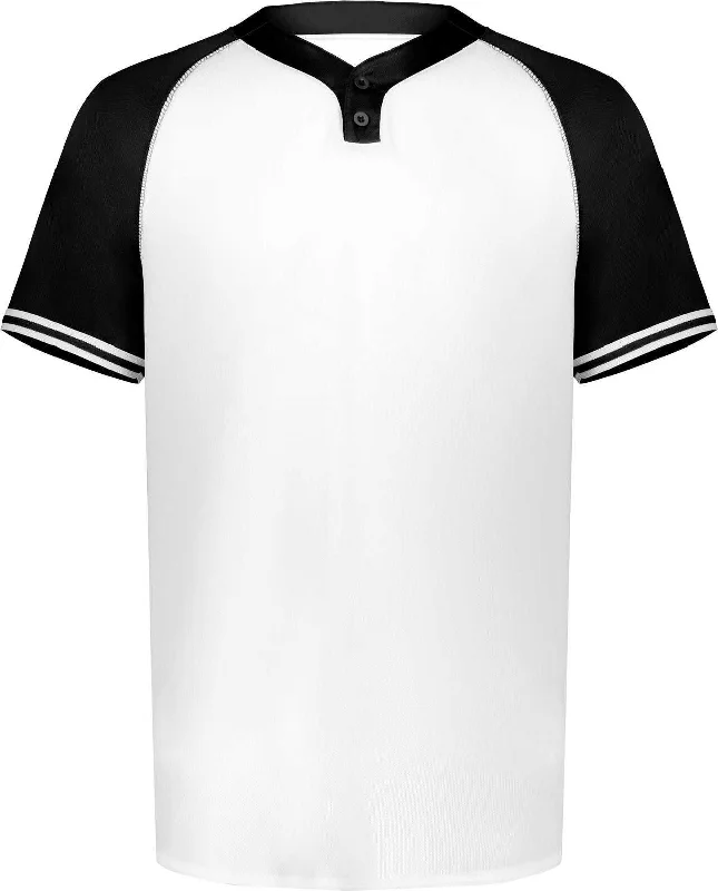 Augusta 6905 Cutter+ Henley Jersey - White Black