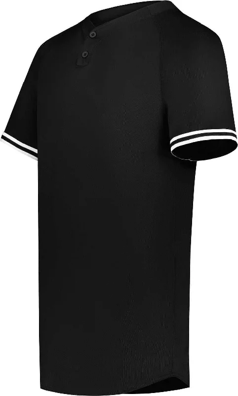 Augusta 6906 Youth Cutter+ Henley Jersey - Black White