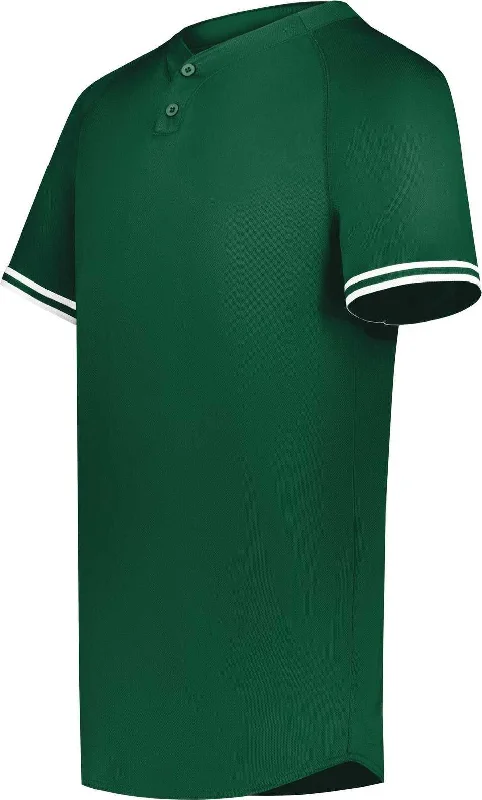 Augusta 6906 Youth Cutter+ Henley Jersey - Dark Green White