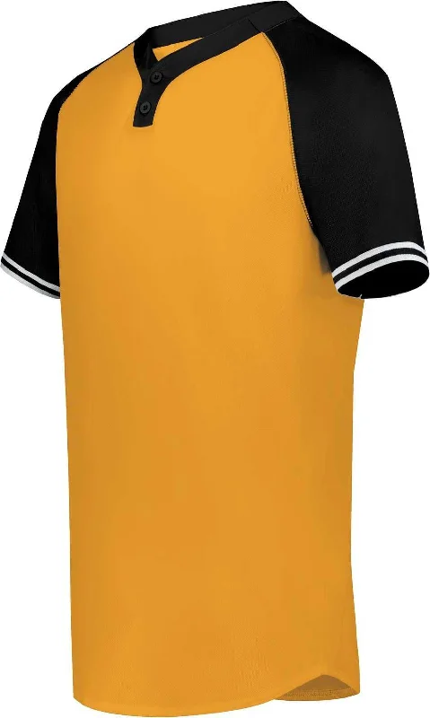 Augusta 6906 Youth Cutter+ Henley Jersey - Gold Black