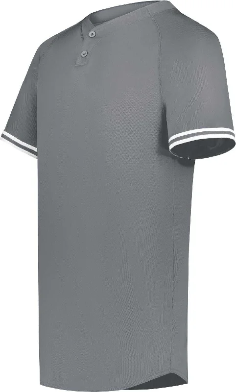 Augusta 6906 Youth Cutter+ Henley Jersey - Graphite White