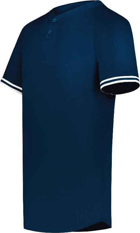 Augusta 6906 Youth Cutter+ Henley Jersey - Navy White