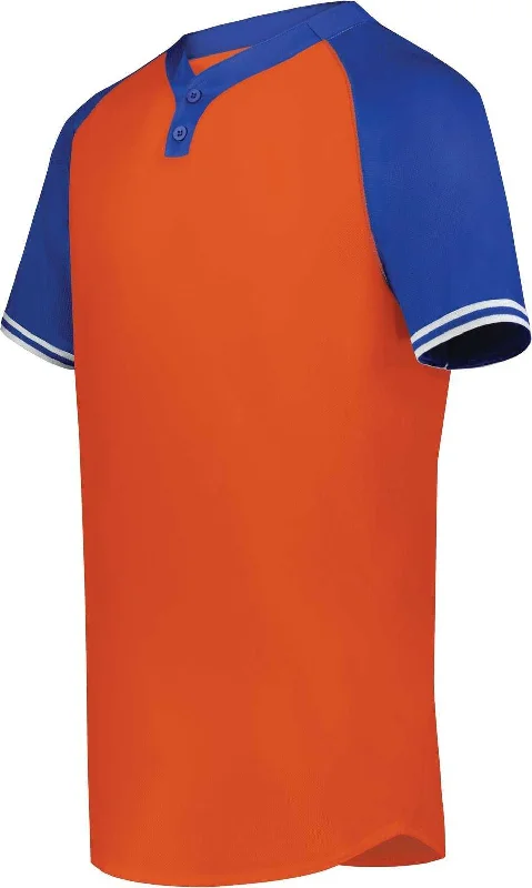 Augusta 6906 Youth Cutter+ Henley Jersey - Orange Royal